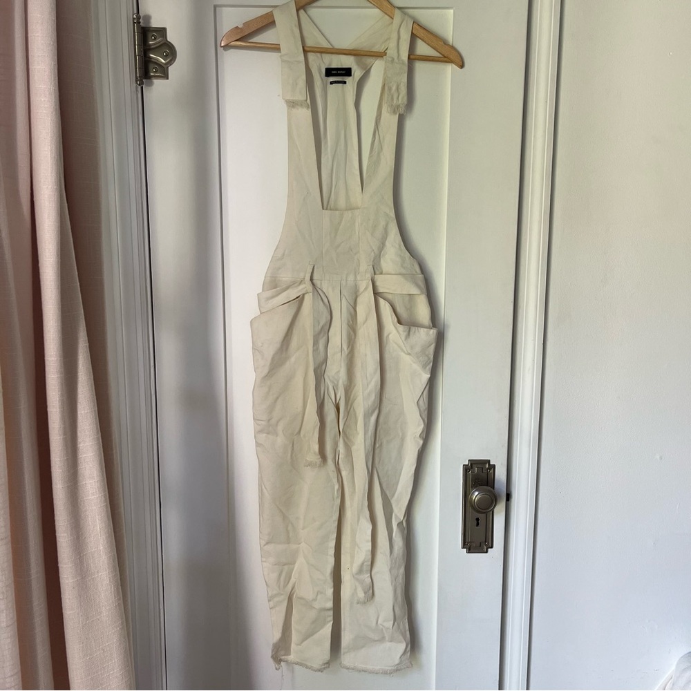 Isabel Marant White linen overalls
